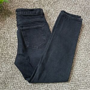 Black tapered leg Zara jeans